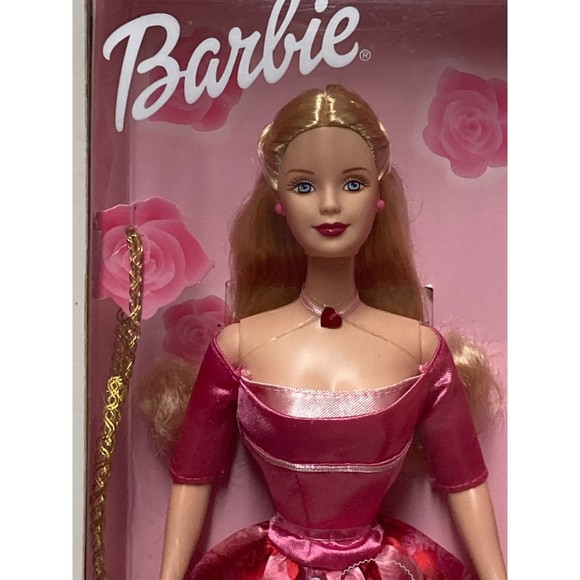 New-In-Box Mattel Valentine Romance Barbie Doll w/ Locket - #B1805 Vintage 2003 - Picture 3 of 14